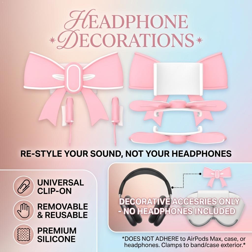 Beats Headphone Studio Pro - Para Beats Studio Pro, clip decorativo