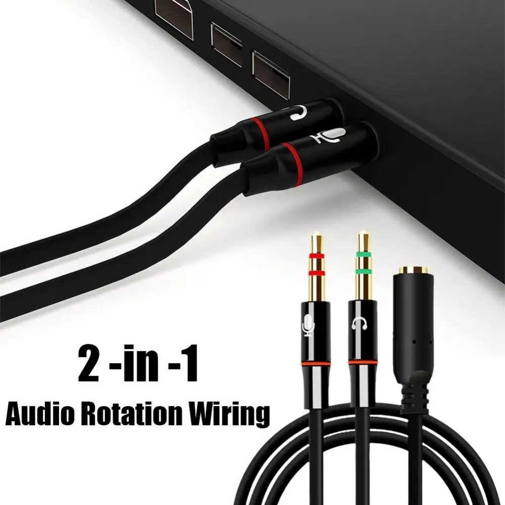 Audio Splitter Y - Divisor de Audio para micrófono y
