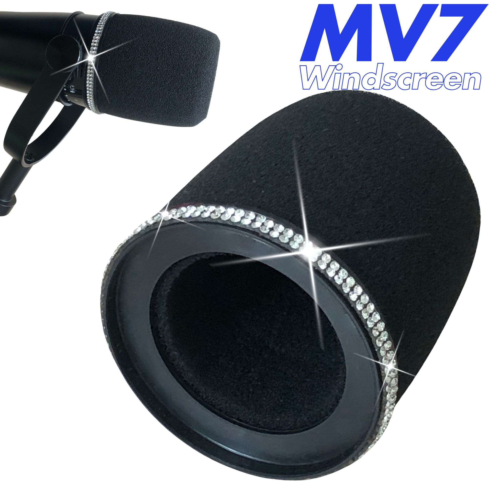 Shure Mic Sm7B - Filtro Pop Shining MV7 para Micrófonos