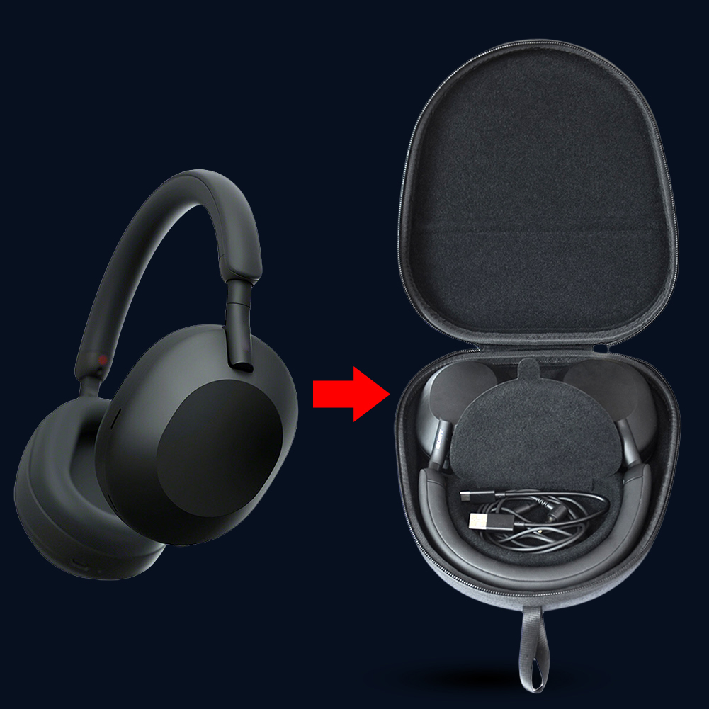 Sony Headphone Wh-1000Xm5 - Estuche rígido protector a prueba de