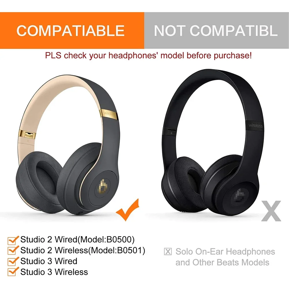 Beats Headphone Solo 4 - Almohadillas deportivas de repuesto de gel