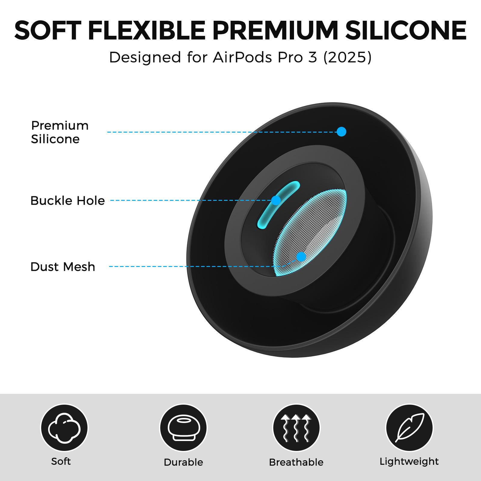 Para AirPods Pro 3, XDcase, 4  - Silicone Ear Tip Replacement reseña y precio
