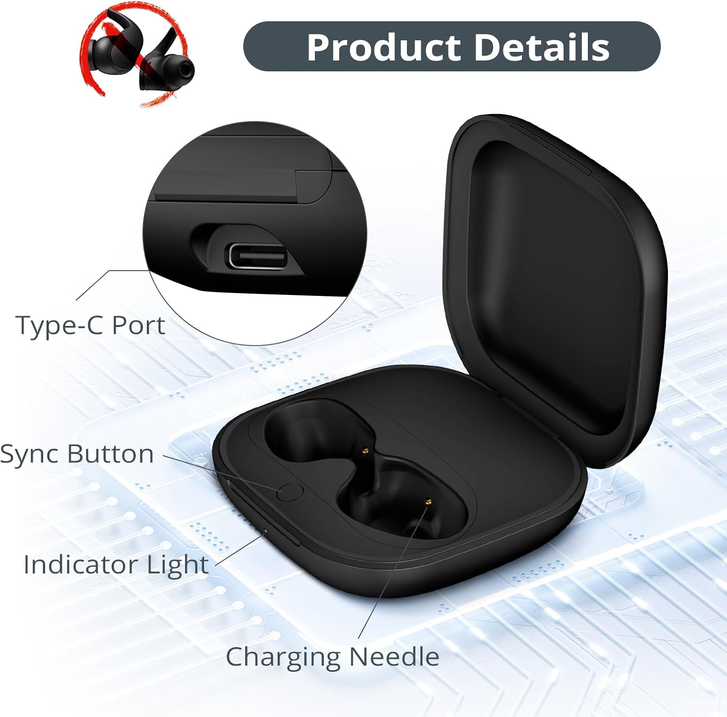 Estuche de carga de repuesto p - Earbuds Charging Case reseña y precio
