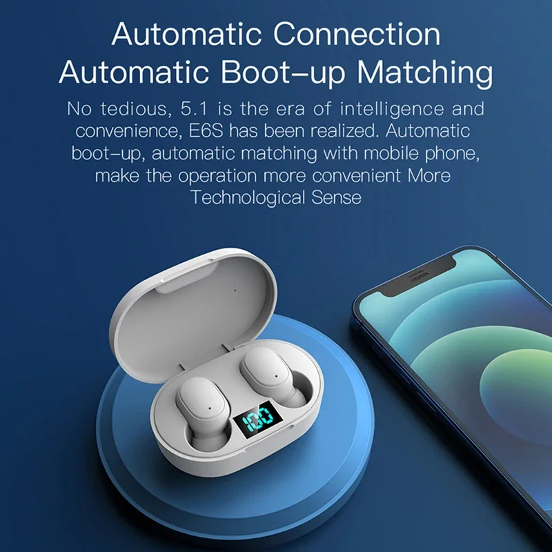 Auriculares Bluetooth TWS E6S  - Bluetooth Headset On Ear reseña y precio