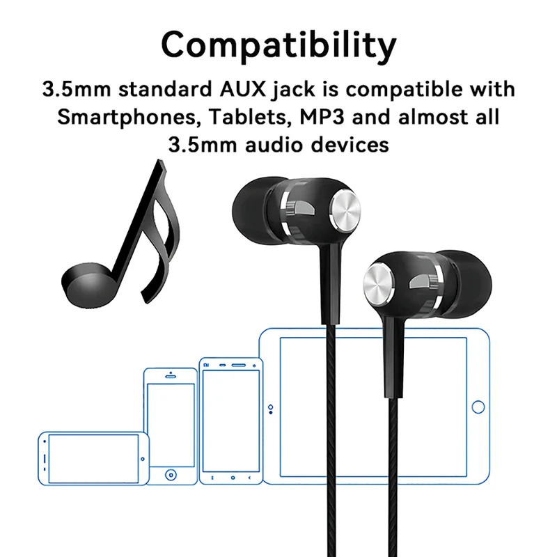 1/2/3/4 Uds. Auriculares con c - Wired Earphone Mic reseña y precio