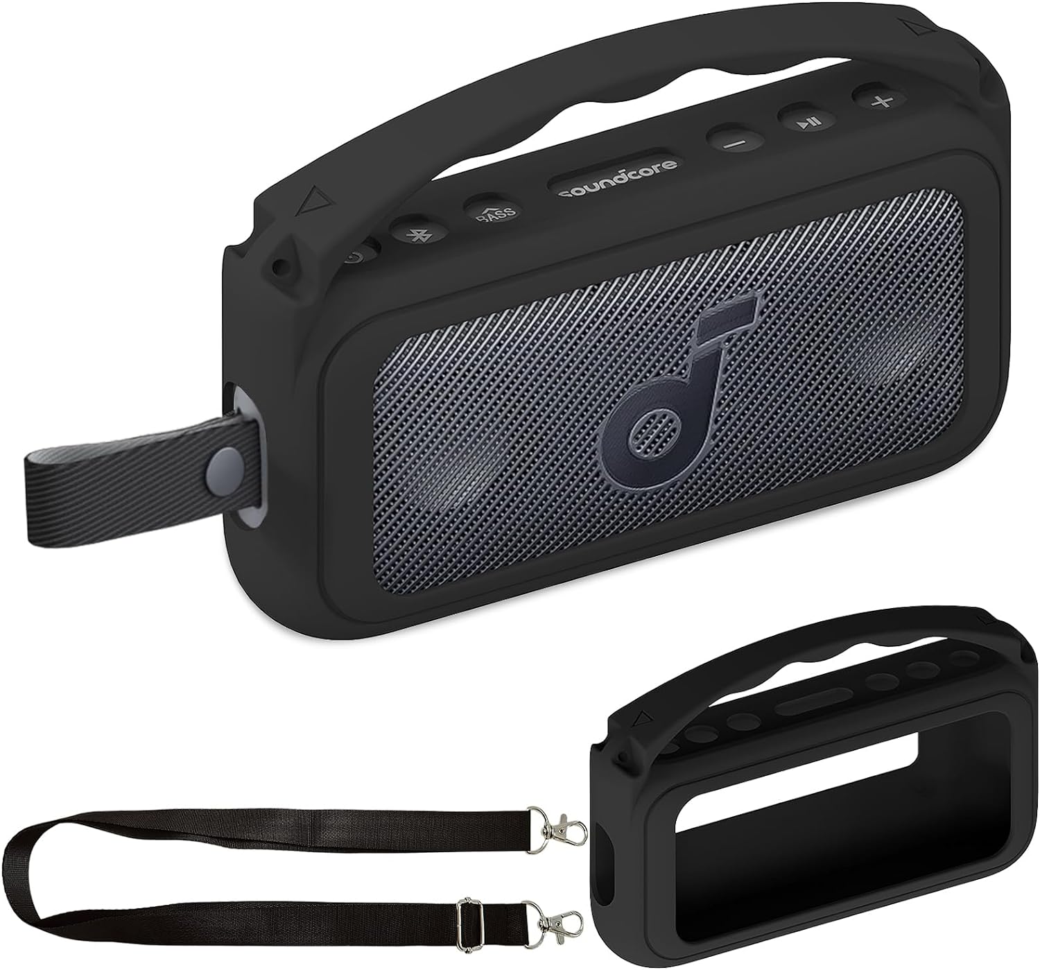 Funda protectora con mango de  - Anker Speaker Soundcore Motion+ reseña y precio