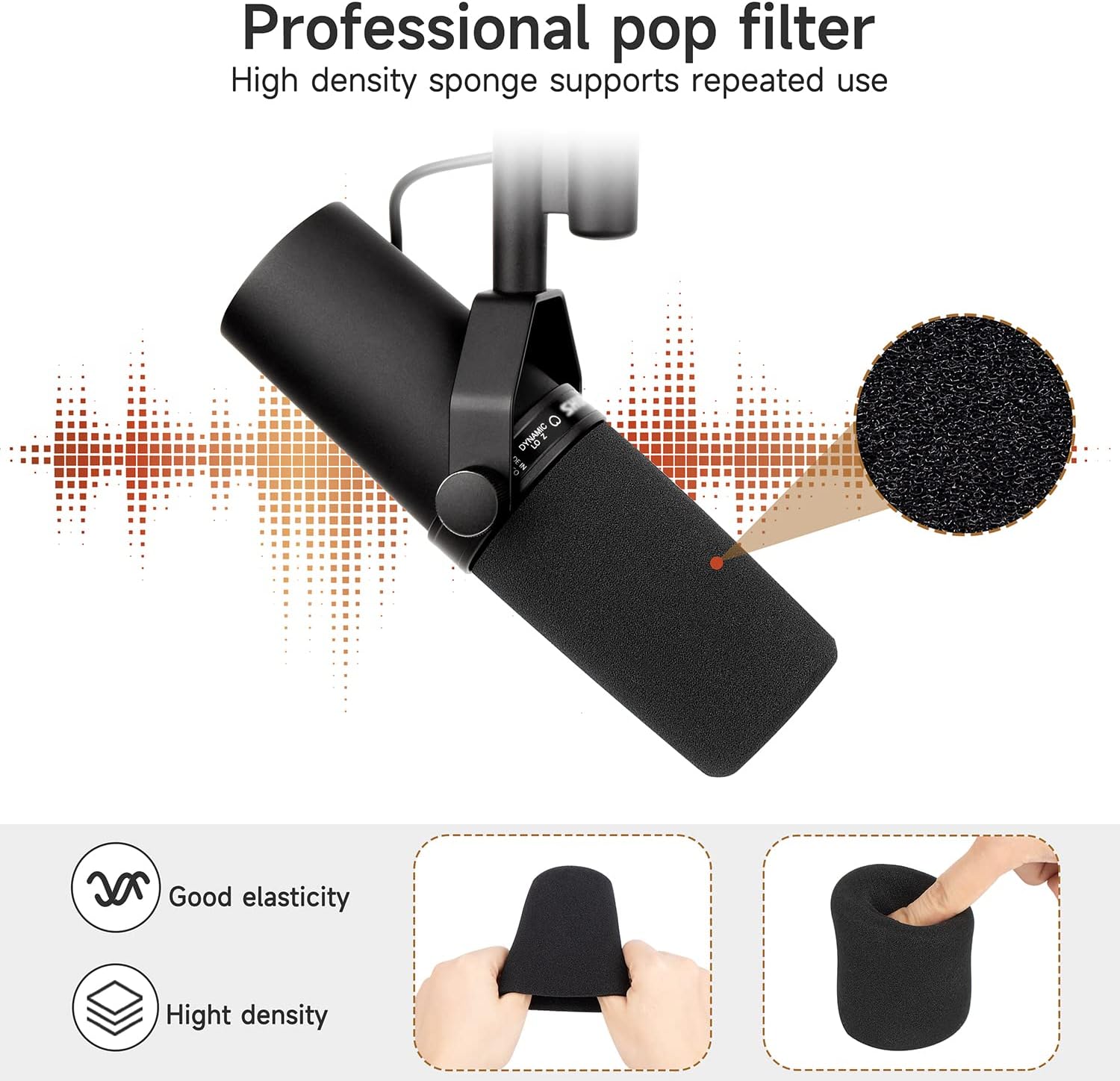 Parabrisas para micrófono Shur - Shure Mic Sm7B reseña y precio