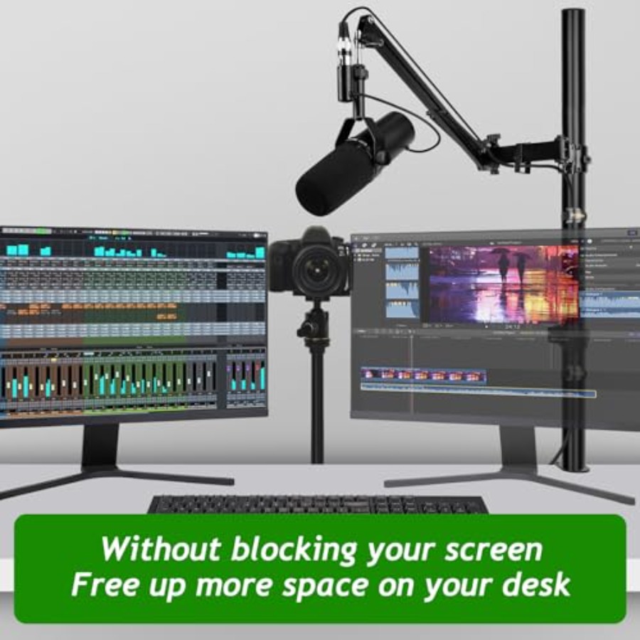 Brazo para Micrófono, Soporte  - Shure Mic Sm7B reseña y precio