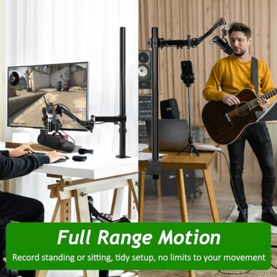 Brazo para Micrófono, Soporte  - Shure Mic Sm7B reseña y precio