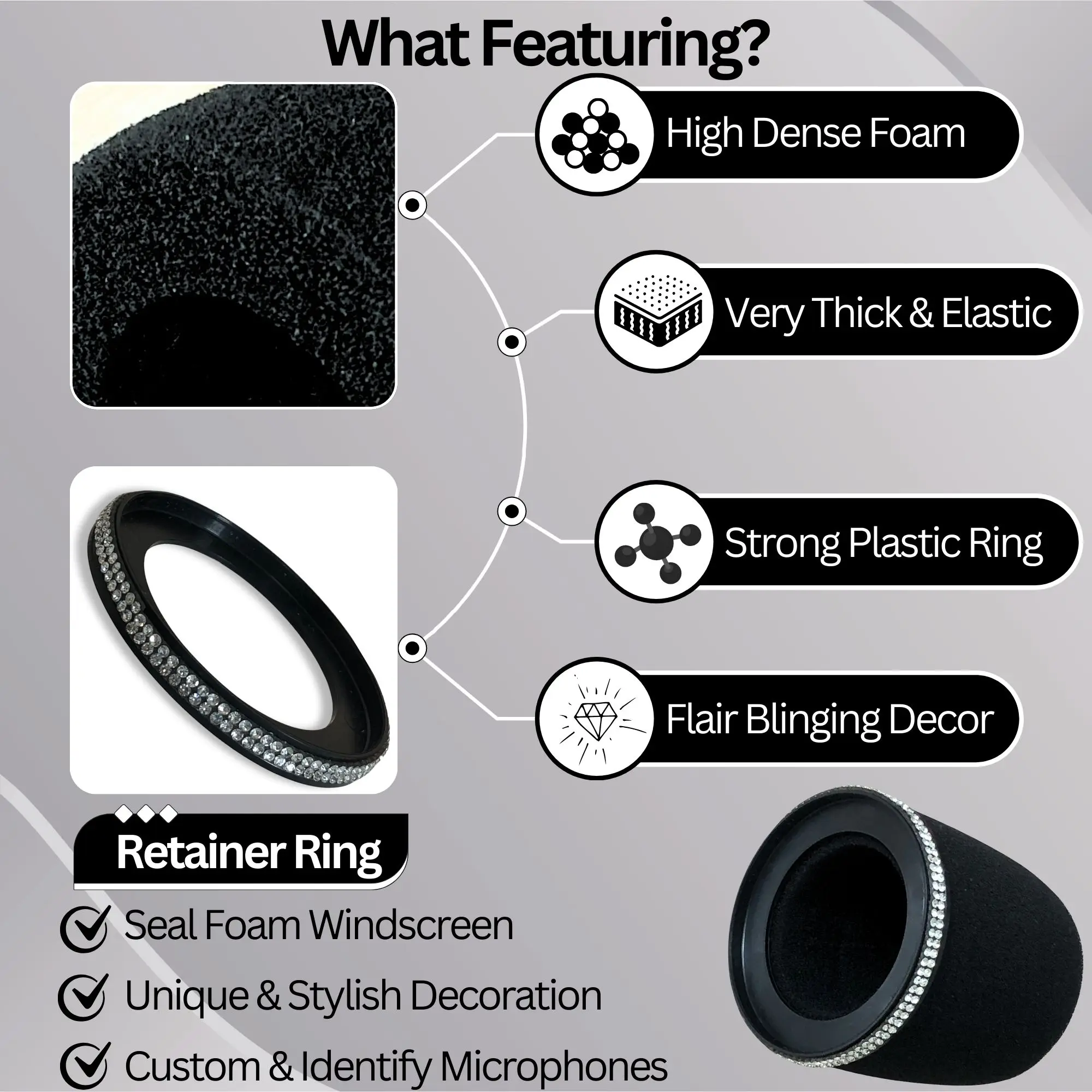 Filtro Pop de espuma brillante - Shure Mic Sm7B reseña y precio